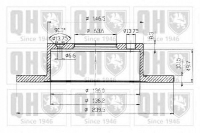 QUINTON HAZELL bdc3235 -  Тормозной диск